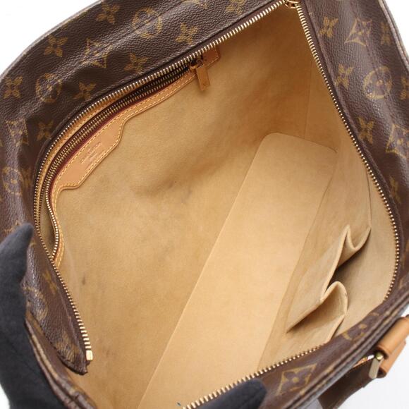 LOUIS VUITTON Authentic Brown Monogram Leather Tote Bag - Picture 3 of 10